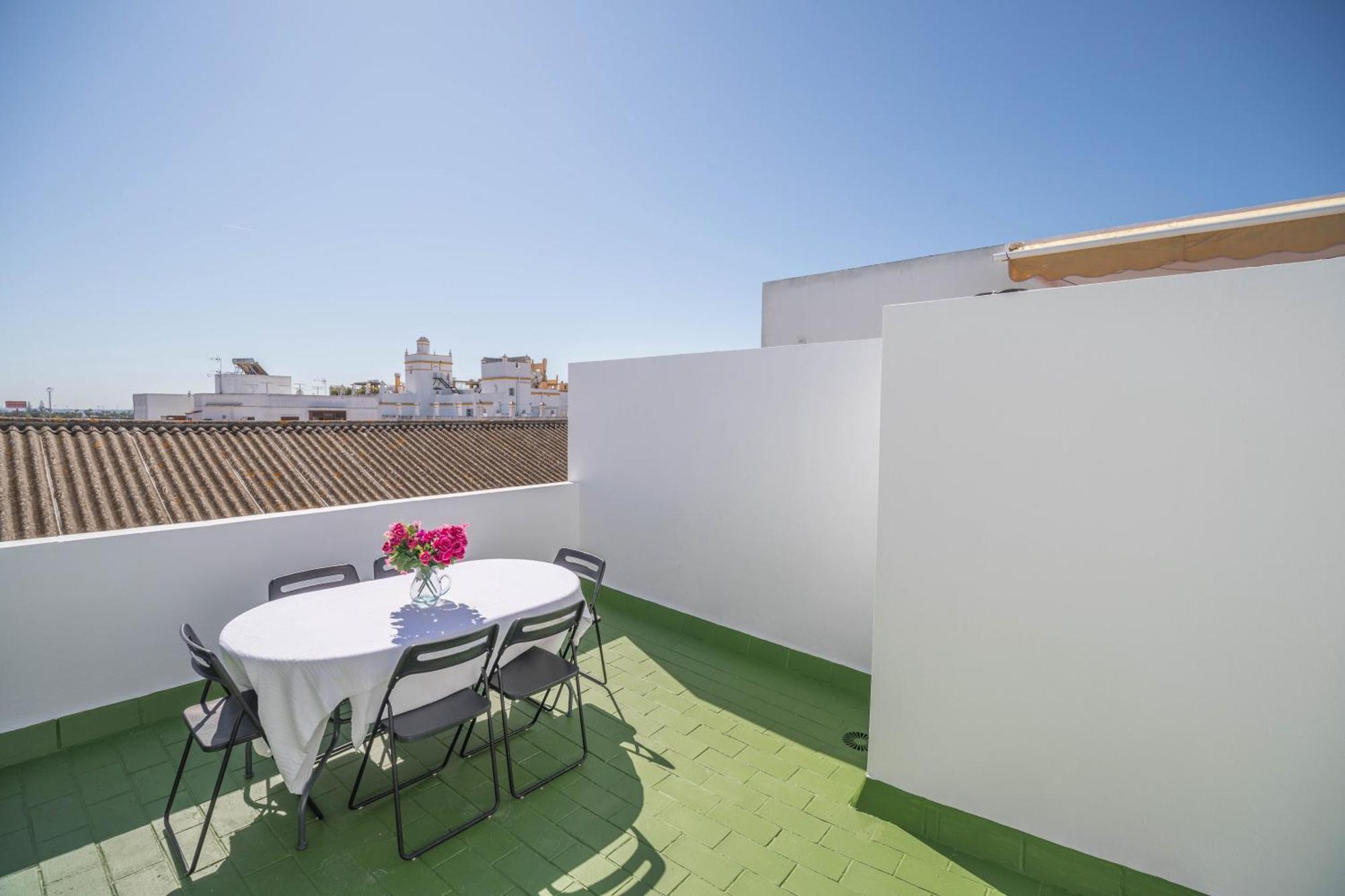 Ferienwohnung El Teatro Atico Con Terraza El Puerto de Santa María Exterior foto