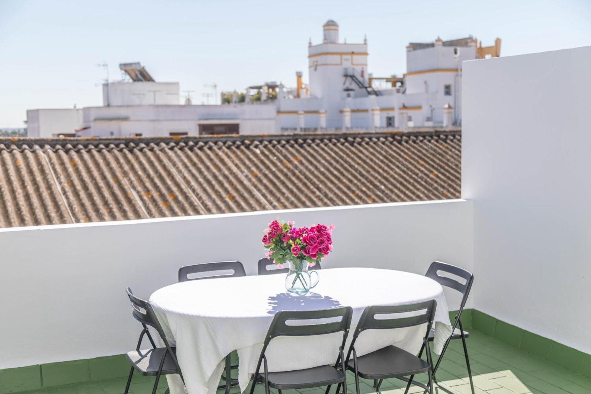 Ferienwohnung El Teatro Atico Con Terraza El Puerto de Santa María Exterior foto