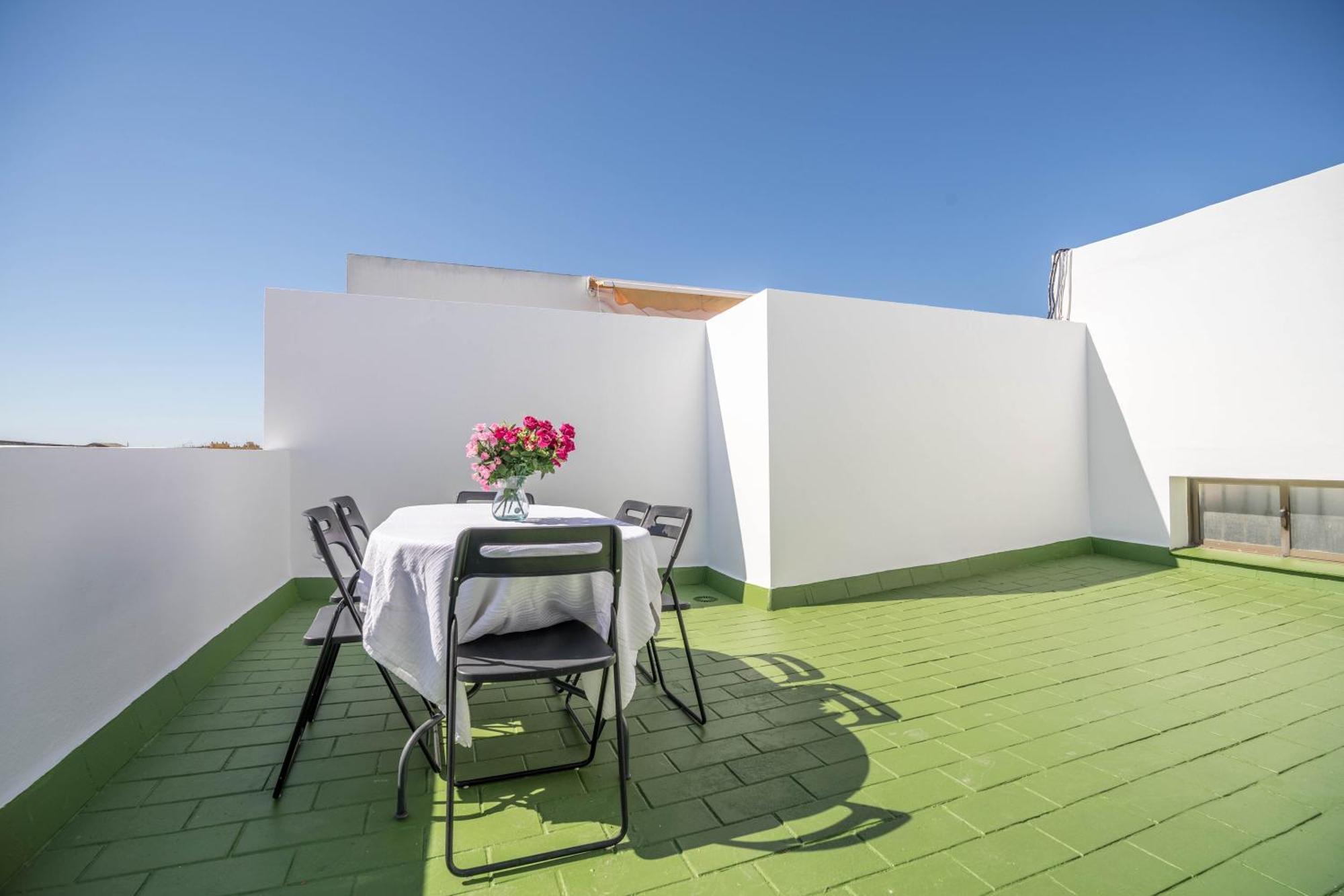 Ferienwohnung El Teatro Atico Con Terraza El Puerto de Santa María Exterior foto